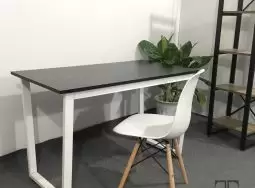 Bàn Làm Việc Văn Phòng U-Desk 1m2 Màu Đen Sang Trọng UG2