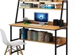Bàn làm việc để máy tính Văn Phòng có kệ BLV08