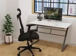 Bàn Làm Việc Văn Phòng Z-Desk 1m2 Mặt Gỗ Melamin