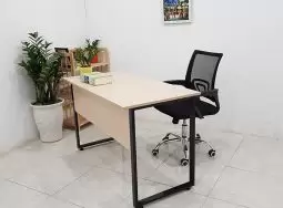 Bàn Làm Việc Văn Phòng U-Desk 1m2 Gỗ Melamin Có Chắn UG26